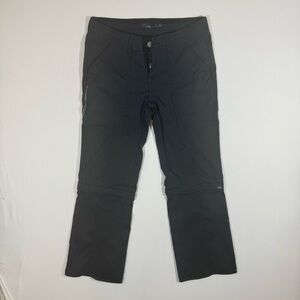 Prana Women Convertible Hiking Pants 4 Black Outdoor Travel Gorpcore Comfy Trail